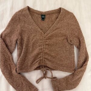 Wild Fable Textured Knit Sweater in Tan